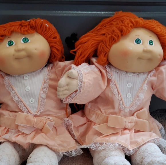 Twin red headed Cabbage Patch kids dolls - Picture 1 of 6